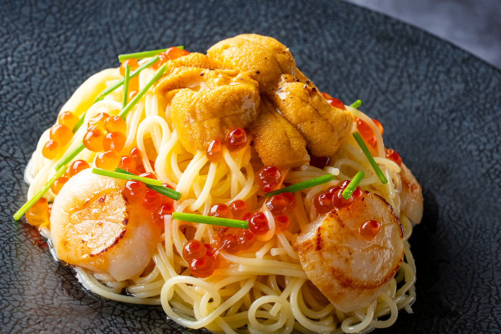 贅の極み！食通を虜にする衝撃のパスタ！『プレミアムウニスパ！』が夏期限定発売！北海道産塩水ウニ・北海道産ホタテ、いくらの超贅沢冷製スパゲティを楽しんで！
